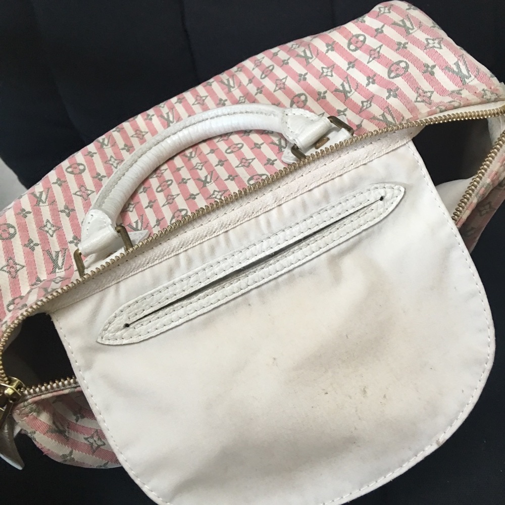 Authentic Louis Vuitton Speedy Mini Lin Croisette - Picture 7 of 8